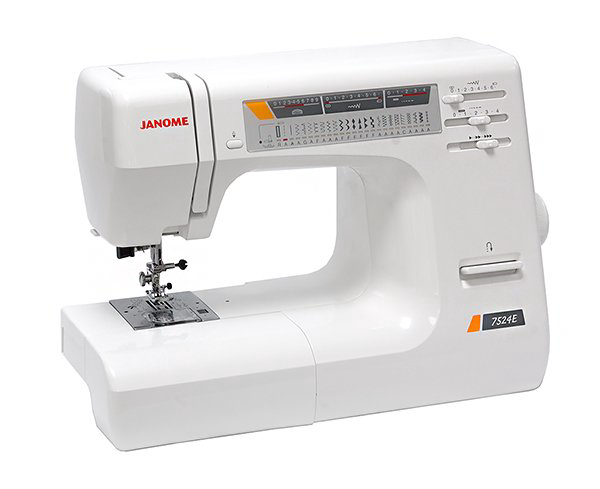 Электромеханическая швейная машина Janome 7524E белая  купить,NaN