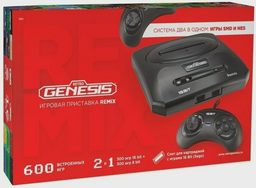 Игровая приставка Sega Retro Genesis Remix + 600 игр Black