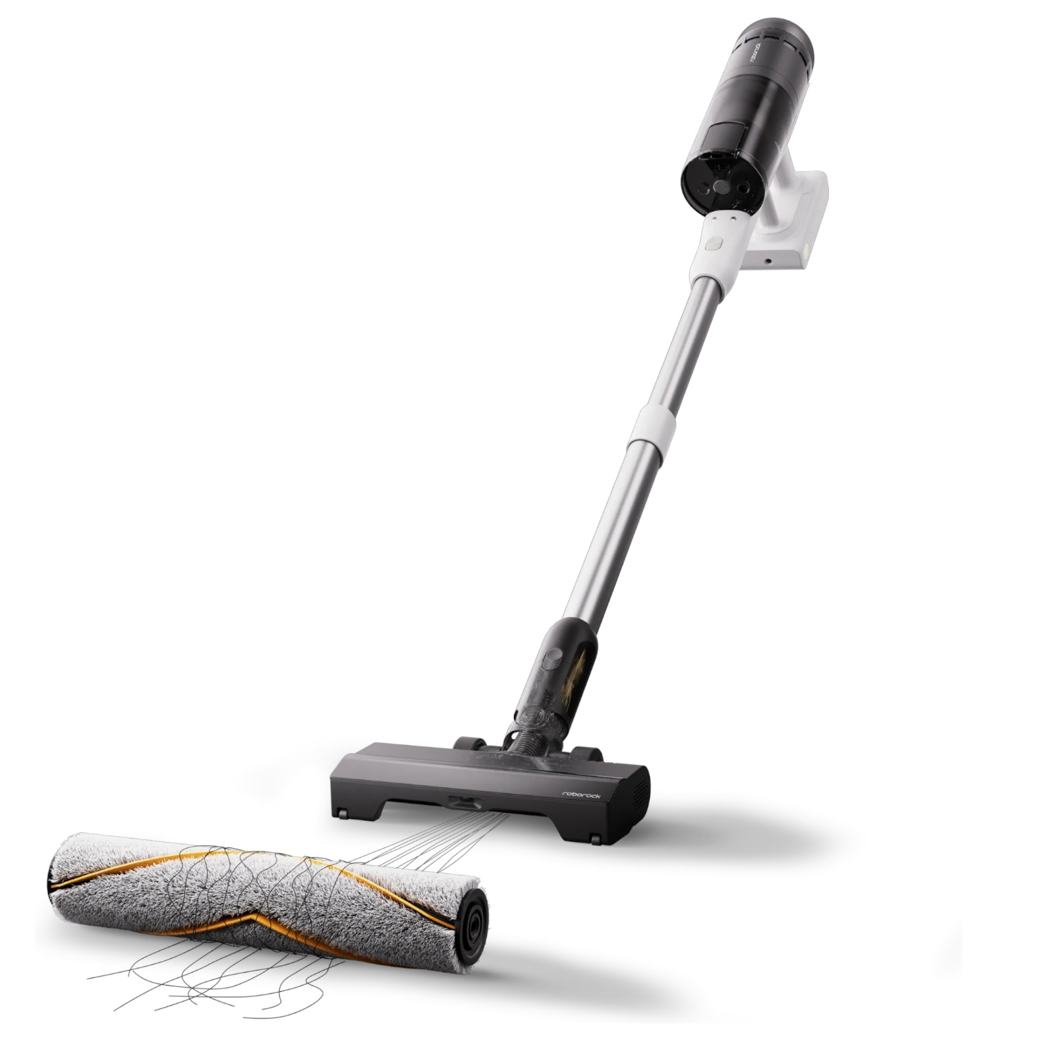 Беспроводной вертикальный пылесос Roborock H60 Hub Pro white