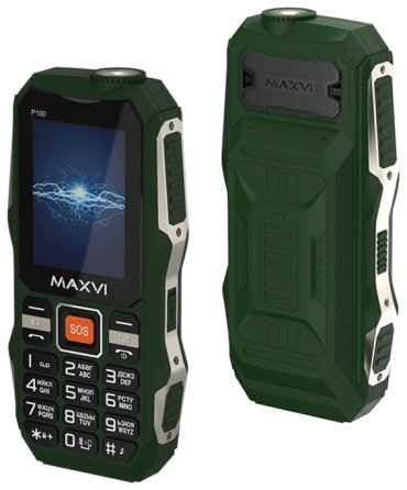 Мобильный телефон MAXVI P100 зеленый