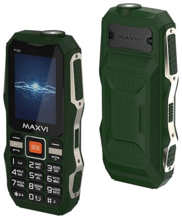 Мобильный телефон MAXVI P100 зеленый купить,NaN