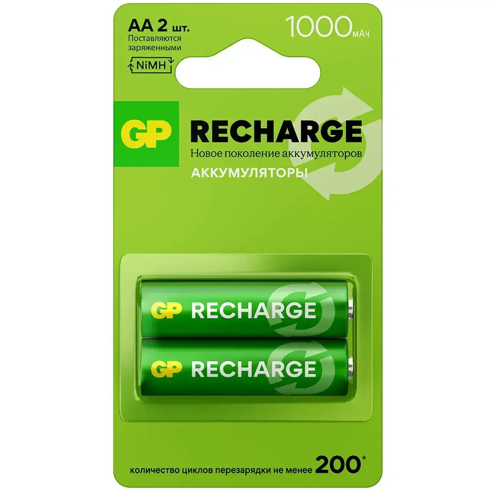 Аккумуляторные батарейки GP Smart Energy 1000 AA 2шт купить,4990