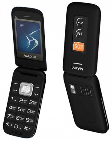 Мобильный телефон MAXVI E5 черный купить,NaN