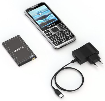Мобильный телефон MAXVI X10i серебристый купить,NaN