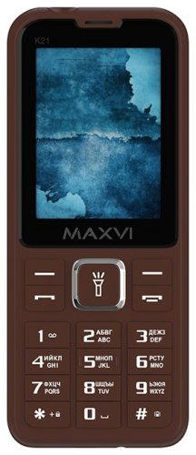 Мобильный телефон MAXVI K21 коричневый купить,NaN