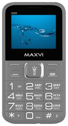 Мобильный телефон MAXVI B200 серый купить,0