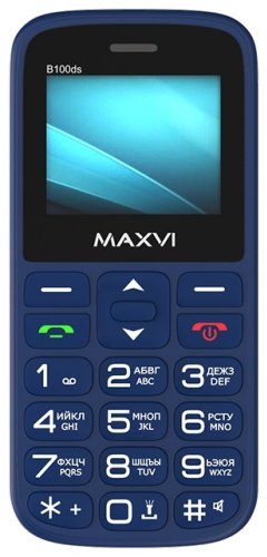 Мобильный телефон MAXVI B100ds синий