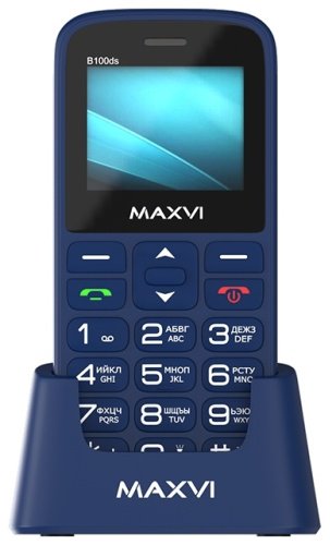 Мобильный телефон MAXVI B100ds синий
