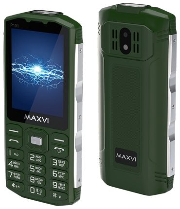 Мобильный телефон MAXVI P101 зеленый купить,NaN