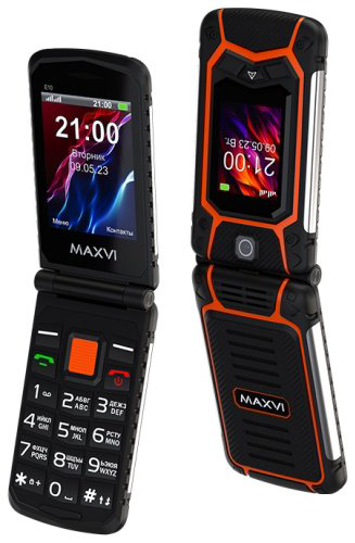 Мобильный телефон MAXVI E10 оранжевый купить,NaN