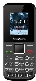 Мобильный телефон TeXet TM-206 черный