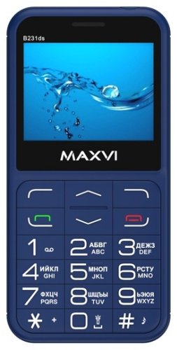 Мобильный телефон MAXVI B231DS синий купить,0