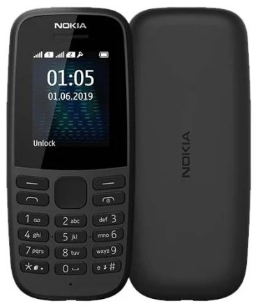 Мобильный телефон Nokia 105 2019 черный купить,0