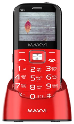 Мобильный телефон MAXVI B6ds красный