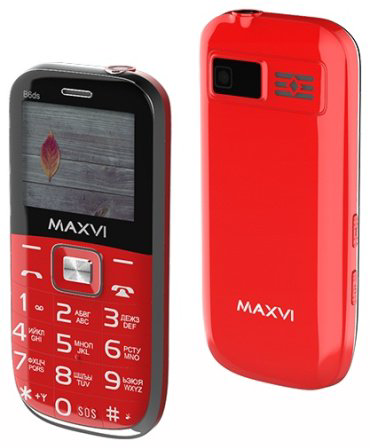 Мобильный телефон MAXVI B6ds красный купить,NaN