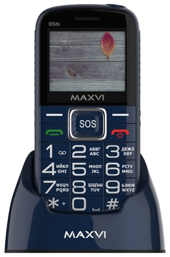 Мобильный телефон MAXVI B5ds синий купить,0