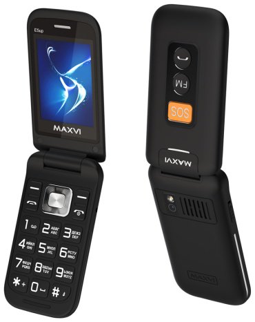 Мобильный телефон MAXVI E5 up черный купить,NaN