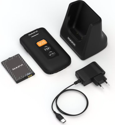 Мобильный телефон MAXVI E5 up черный купить,NaN
