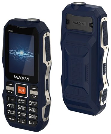 Мобильный телефон MAXVI P100 синий купить,NaN