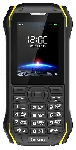 Мобильный телефон OLMIO X05 черный-желтый