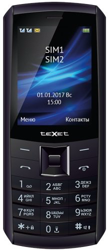Мобильный телефон TeXet TM-D328 черный