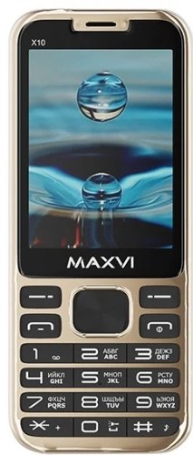 Мобильный телефон MAXVI X10 золотистый купить,0