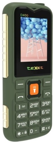 Мобильный телефон TeXet TM-D400 зеленый