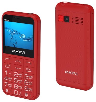 Мобильный телефон MAXVI B231DS красный - ForteMarket Мобильный телефон MAXVI B231DS красный купить,0