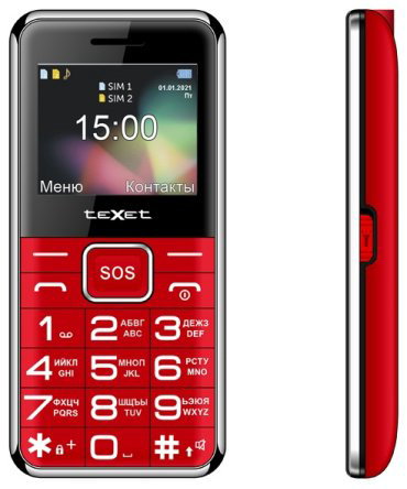 Мобильный телефон TeXet TM-B319 красный купить,NaN