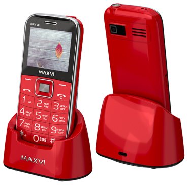 Мобильный телефон MAXVI B6ds up красный