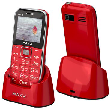Мобильный телефон MAXVI B6ds up красный купить,NaN