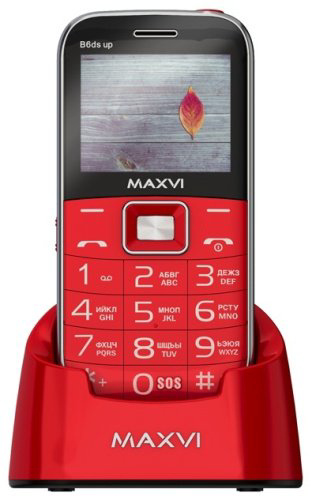 Мобильный телефон MAXVI B6ds up красный купить,NaN
