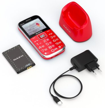 Мобильный телефон MAXVI B6ds up красный купить,0