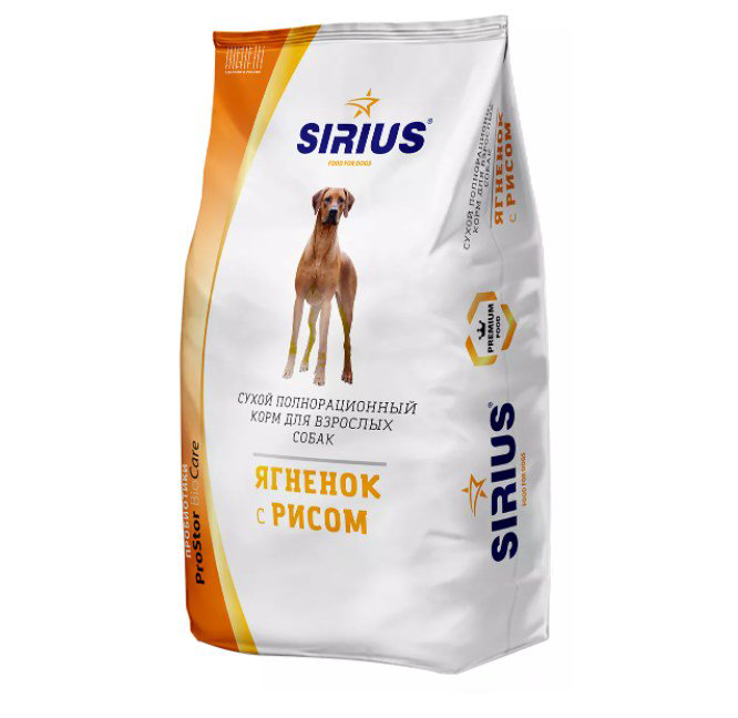 Сухой корм Sirius ягненок с рисом 15кг - ForteMarket Сухой корм Sirius ягненок с рисом 15кг купить,48620