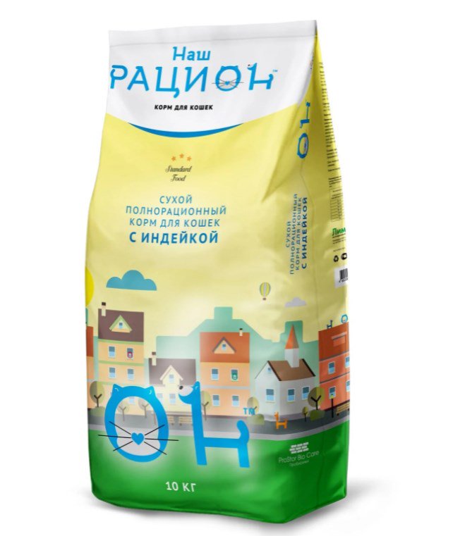 Сухой корм Наш рацион с индейкой 10кг