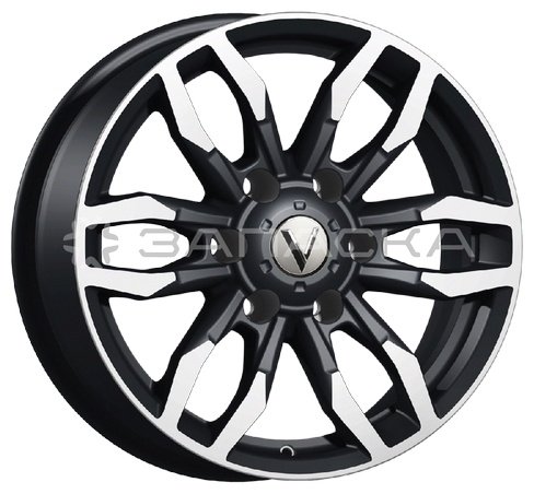 Вектор B228 7.5x17/6x139.7 D106.1 ET25 4 диска черный купить,NaN