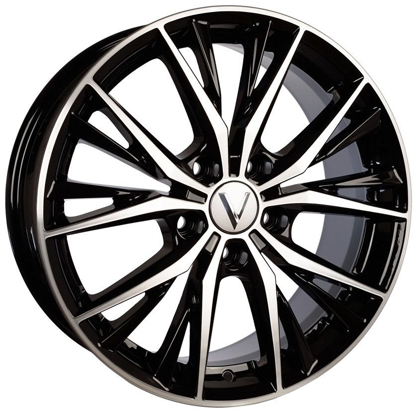Вектор B210 7x17/5x114.3 D67.1 ET50 4 диска черный, серебристый купить,NaN