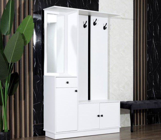 Шкаф Lider Classik Plain белый купить,NaN
