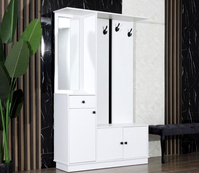 Шкаф Lider Classik Plain белый купить,NaN