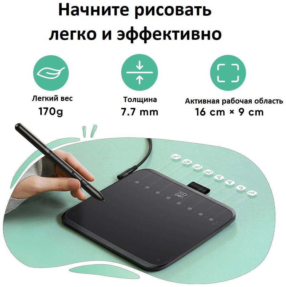 Графический планшет XP-PEN Deco 640 черный купить,NaN