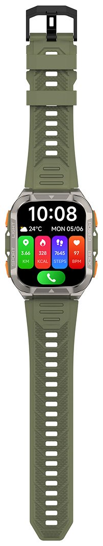 Смарт-часы Blackview W80 Pro 55 мм серебристый-зеленый купить,29240