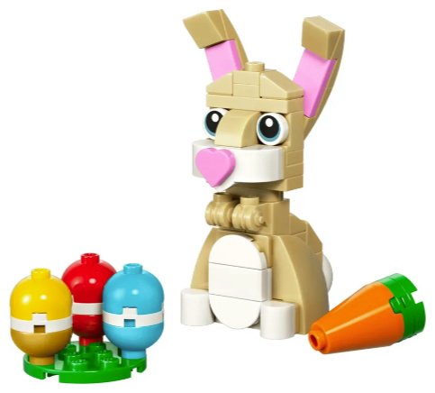 Конструктор LEGO Криэйтор Милый пасхальный кролик 30716, деталей 66 шт купить,3489
