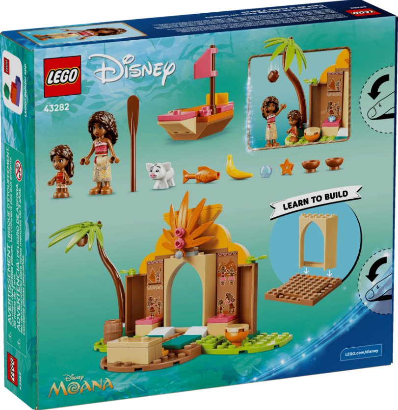 Конструктор LEGO Disney Деревенский дом и лодка Моаны 43282, деталей 85 шт