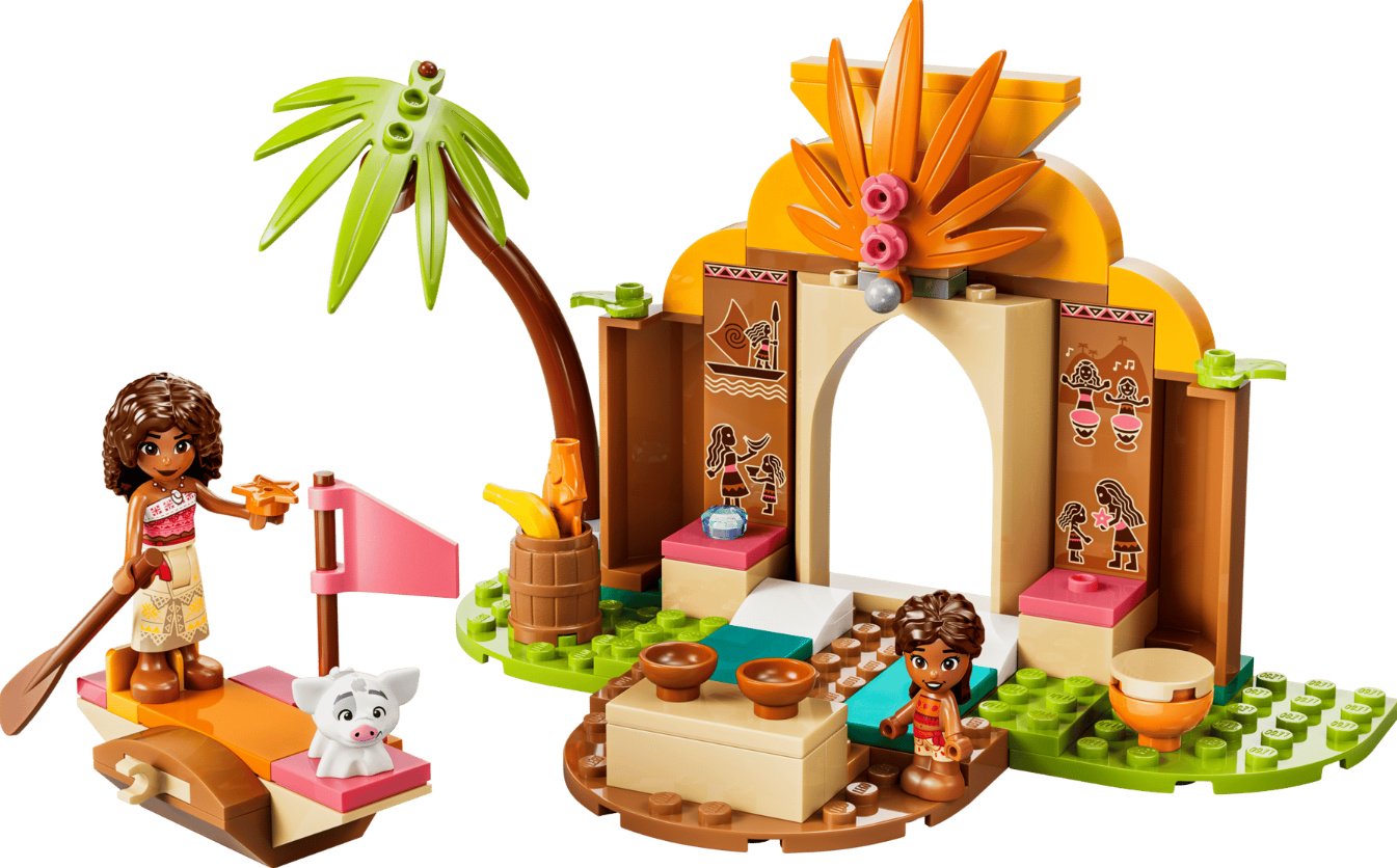 Конструктор LEGO Disney Деревенский дом и лодка Моаны 43282, деталей 85 шт