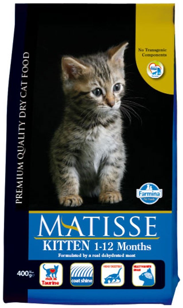 Корм Farmina Matisse для котят и кормящих мам курица 0.4 кг купить,NaN