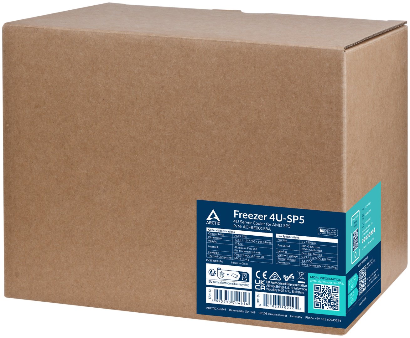 Кулер для процессора Arctic Freezer 4U-SP5 купить,38968