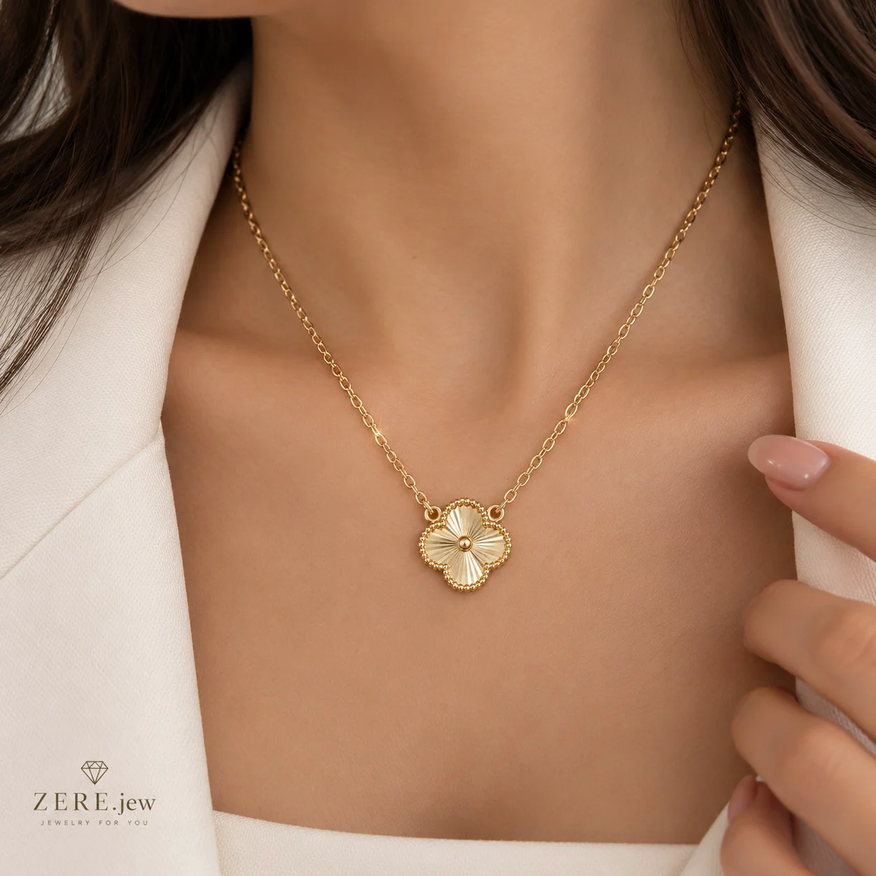 Колье Zere ZR17092617 желтое золото 3.98гр 45-50см купить,298500