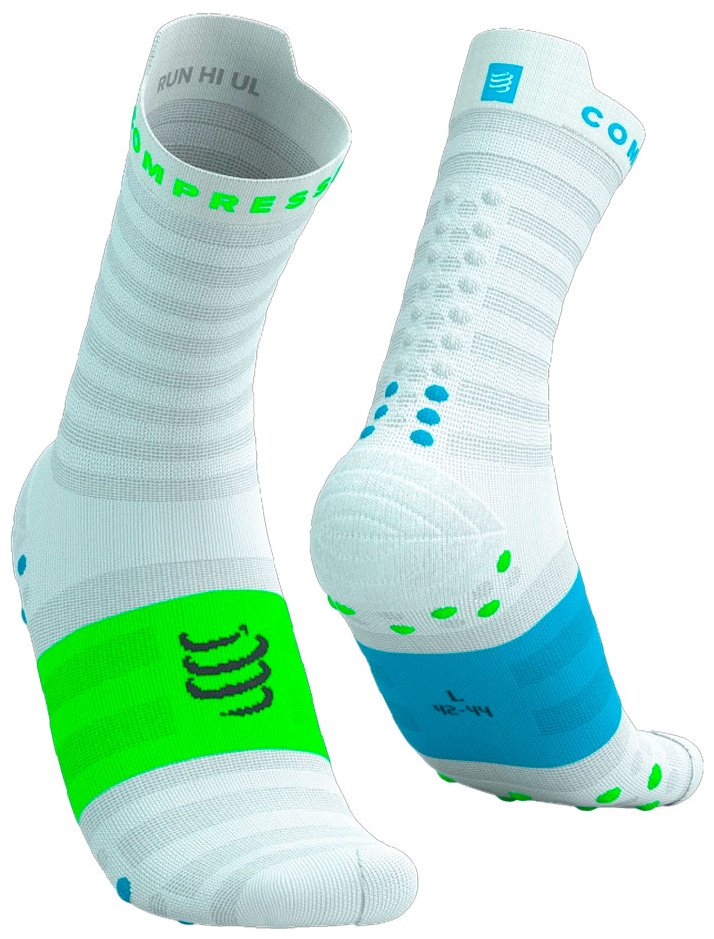 Спортивные носки Compressport 1 пара синий, белый, зеленый T4 (45-48)