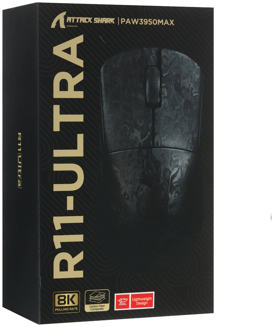 Мышь Attack Shark R11 Ultra Weave Black черный купить,NaN