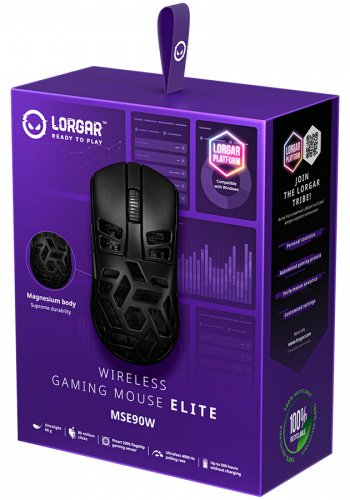 Мышь Lorgar MSE90W черный купить,NaN